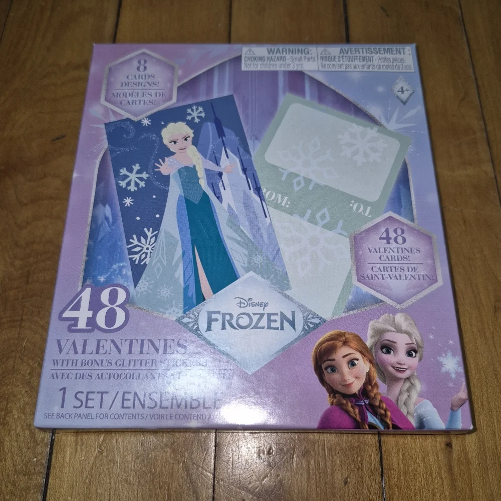 Disney Frozen Valentines Cards: 1 Set, 48 ct